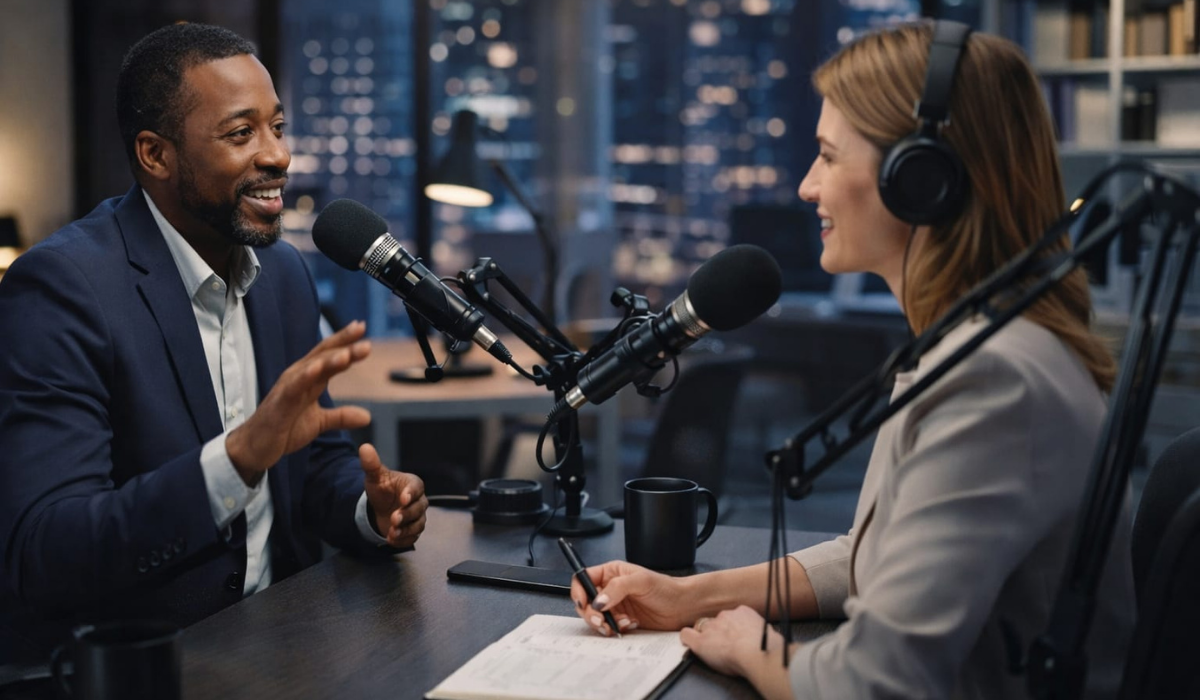 entrepreneur interview business discussion leadership conversation